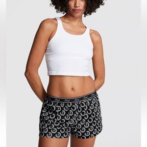 Black and white Victoria's Secret PINK TENCEL™ BOXY PAJAMA SHORTS NEW!!!!